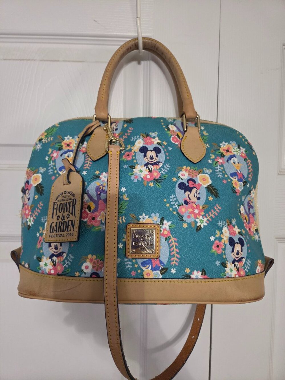 Disney Dooney & Bourke 2016 EPCOT Flower & Garden satchel crossbody